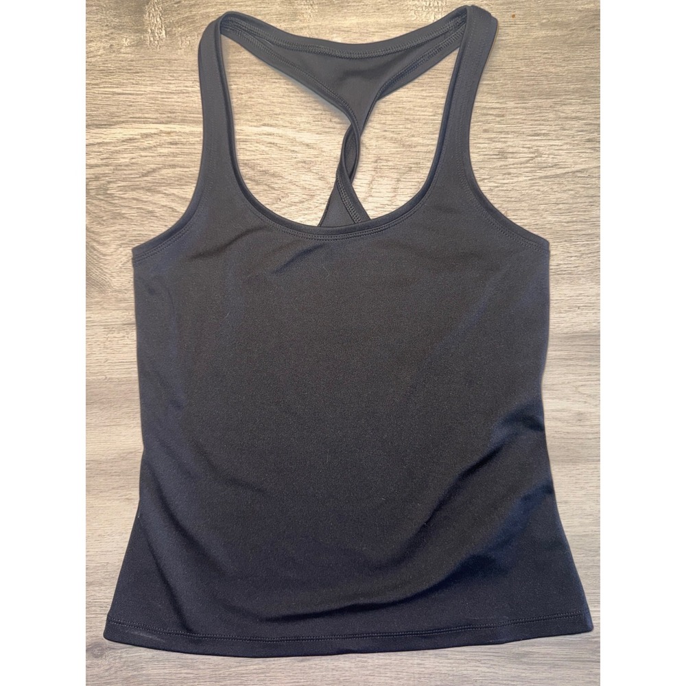 The North Face Womens XS Black Twisted Racerback Active Tank Top Training Gym